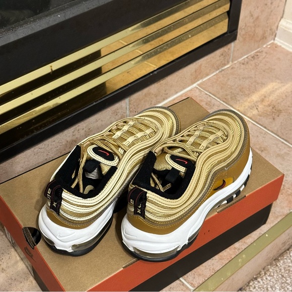 GOLD Air Max 97 Golden Bullet Sneakers - Picture 9 of 13